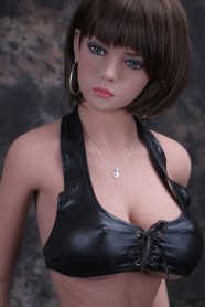 150cm Sexy Small Lips Realistic Doll Tight Leather Underwear - Lauren