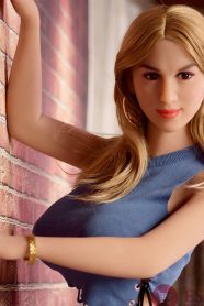 Newest 165CM Big Breast Blond Hair Life Like Adult Doll (3)