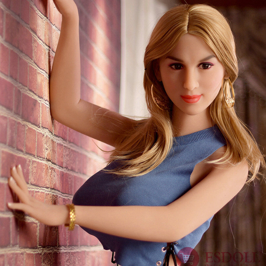 Newest 165CM Big Breast Blond Hair Life Like Adult Doll (3)