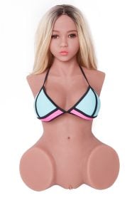 Realistic Vagina Anal Portable Half body Sex Doll 80CM - Ash