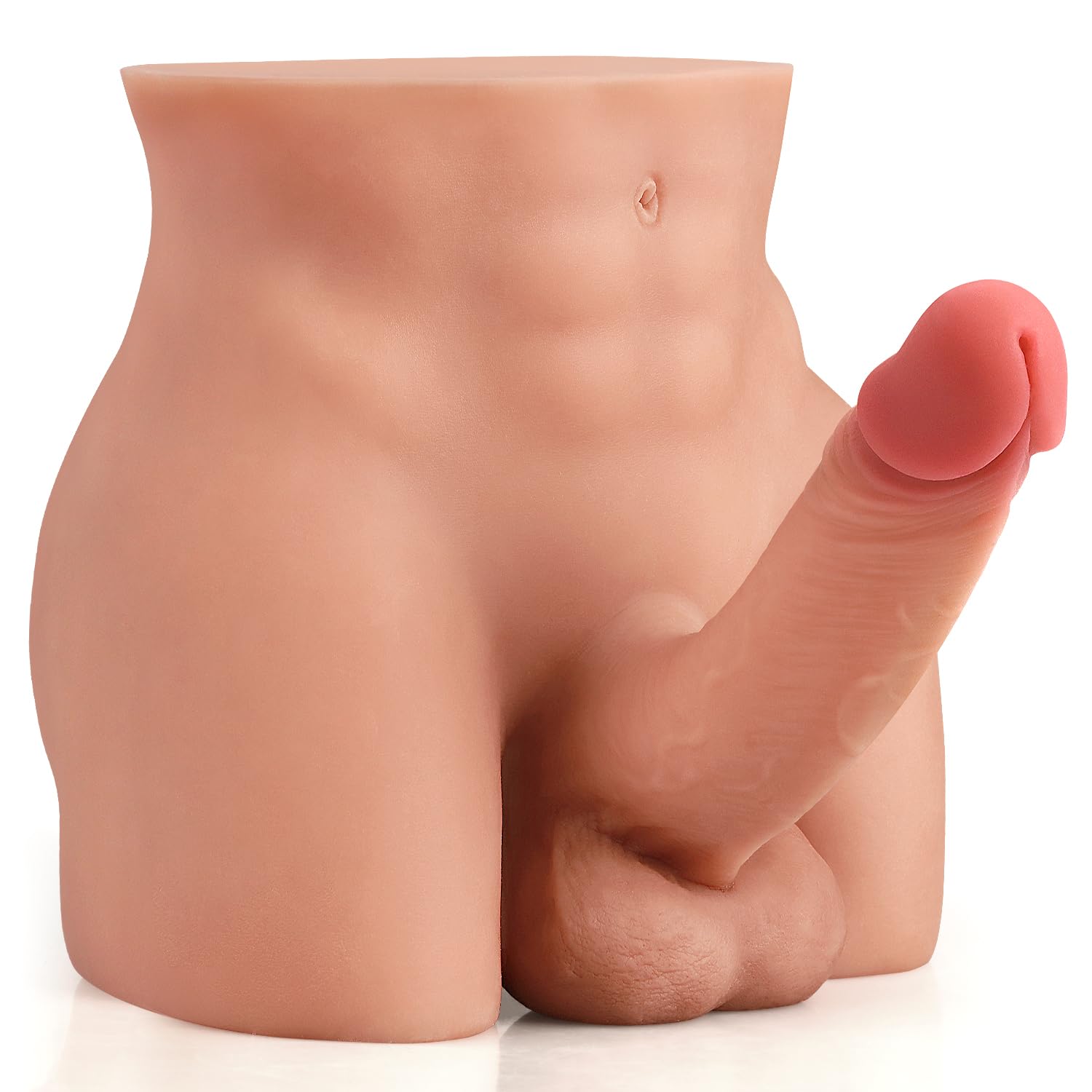 Dildo realistico con torso per bambola del sesso maschile per donna - Alan