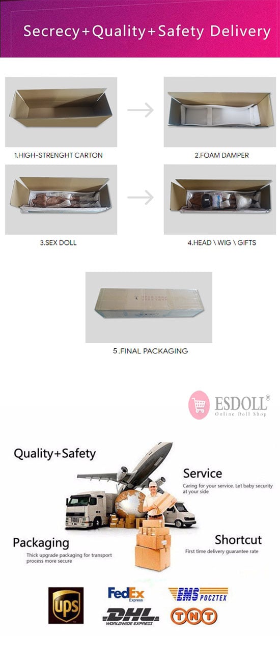 secret shipping and fast shipping from esdoll