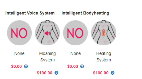 sex doll sound and heating function